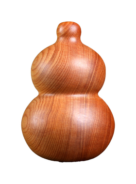 崖柏木雕刻圆润奶瓶葫芦文玩把件