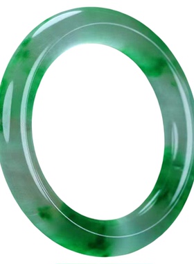 天然独龙玉高冰种胖圆条细条手镯