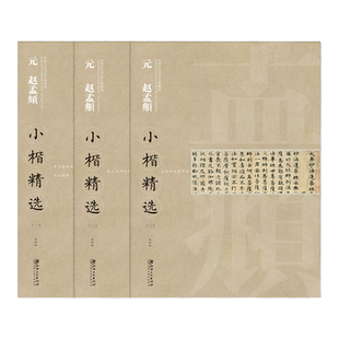 中国古代书家小楷精选·元赵孟頫 全套三册 楷书毛笔软笔原碑原帖书法字帖 江西美术出版社