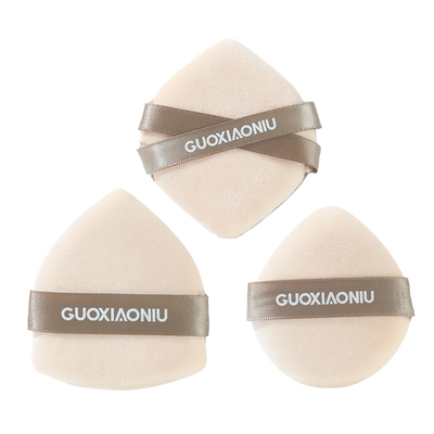 郭小妞奶咖散粉扑定妆植绒绒面蜜粉饼持久控油不脱妆替换上妆粉扑