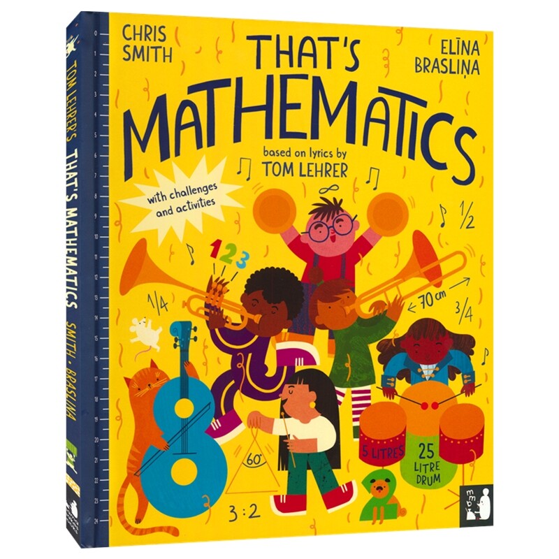That's Mathematics 儿童数学启蒙精装绘本 发现生活中的数学 建立数感认识图形理解大小对比时间概念 英文原版进口图书