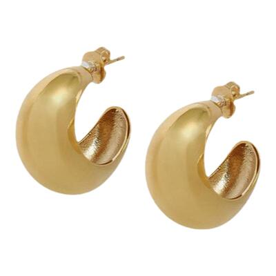 ISABEL MARANT Boucle d'Oreill耳环圆形金色耳饰简约