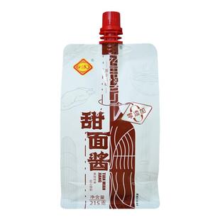 天津利民零添加215g甜面酱调味料袋装商用家用多袋装
