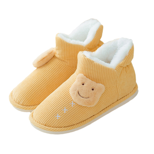 高帮月子鞋冬季包跟产后加绒孕妇鞋秋冬保暖防滑11月份12产妇拖鞋