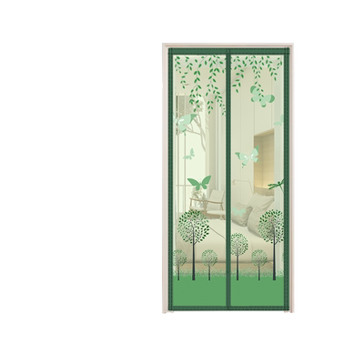 夏季纱门防蚊门帘软金刚印花