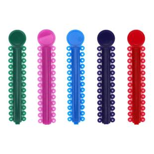 牙科结扎圈正畸托槽结扎圈牙套正畸彩色结扎圈透明正畸结扎橡皮链