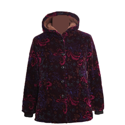 中老年人外套冬装棉衣加绒棉袄