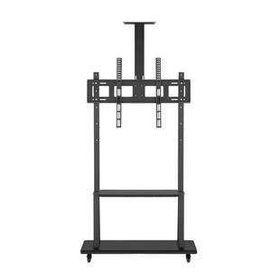 适用小米海信电视机落地可移动活动立式挂架一体机推车带轮支架子