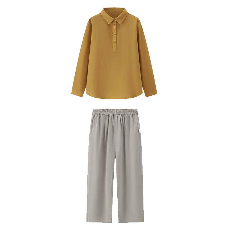 勿寻长绒棉夏季儿童家居服套装