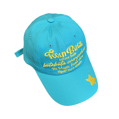 湖蓝色棒球帽女大头围鸭舌帽子