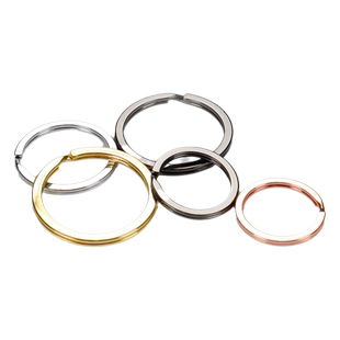 金属钥匙环钥匙扣钥匙圈龙虾扣圆圈环小圈不锈钢匙扣分类diy配件