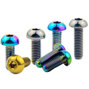 EFsolid 钛合金螺丝TC4 M3*6/8/10/15半圆头 盘头螺丝  油缸螺丝