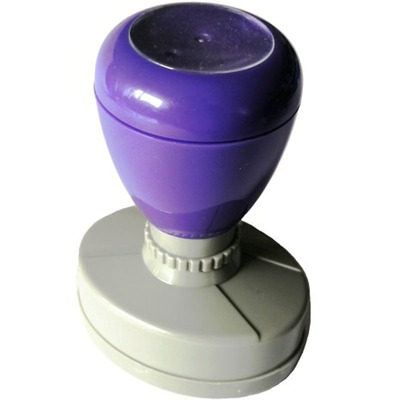 弹簧中英文椭圆小圆章自动出油