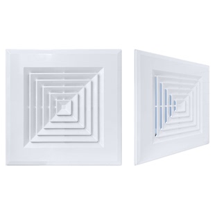 ABS集成吊顶铝扣板600*600中央空调方形散流器出风口排风通风口