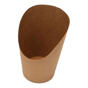 一次性斜口杯薯条鸡蛋仔冰激凌牛皮纸杯松枝记炸鸡串串烤红薯杯子