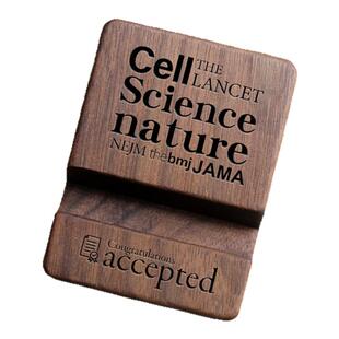 科研人文创周边玄学礼物研究生导师实验室好物实木手机小支架定制