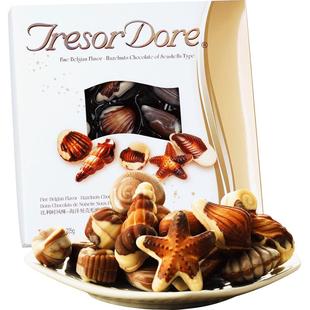 【金莎旗舰店】海洋贝壳巧克力生日礼225g礼盒装圣诞礼物送家人