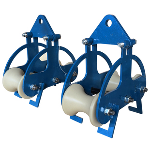 拉电缆滑轮放线滑轮穿电力吊轮转角敷设滑轮井口管口滚轮地缆滑车