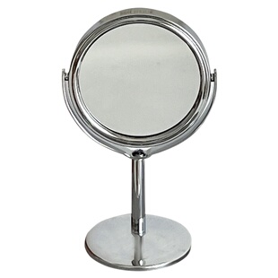 简约现代ins风随身便携双面化妆镜梳妆台桌面台式迷你旋转小镜子