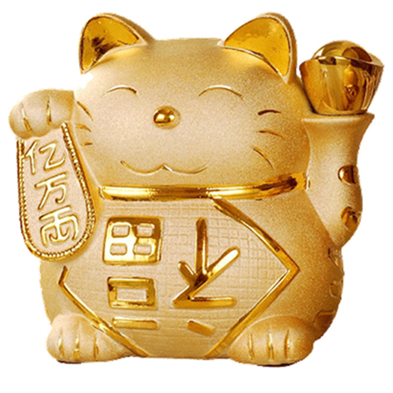 陶瓷招财猫大中小创意存钱罐摆件