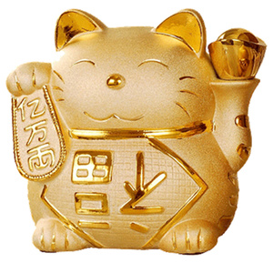 陶瓷招财猫大中小创意存钱罐摆件