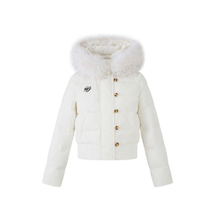 NANGOON 原创设计少女感冬季女毛领短款棉服上衣外套气质保暖