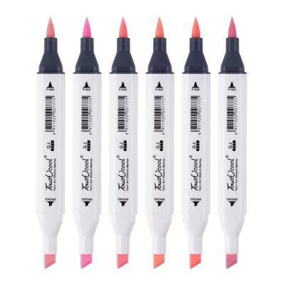 touch动漫软头肤色马克笔40色