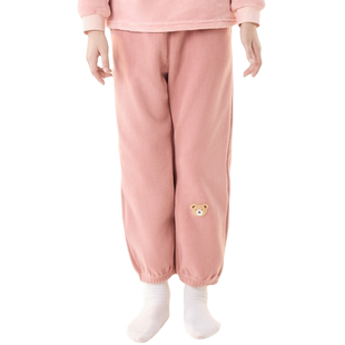 巴拉巴拉儿童睡裤男童女童家居服秋冬季新款宝宝摇粒绒保暖裤子厚