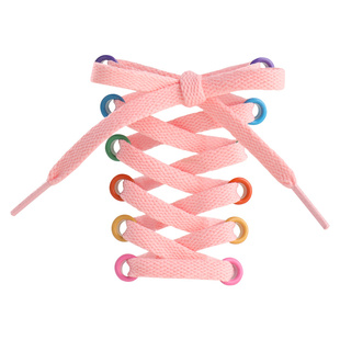 鞋带儿童运动板鞋绳短替换小孩子男女宝宝灰彩白色马丁靴免绑免系