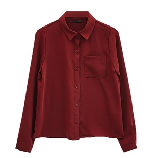 长袖衬衣女春夏新款打底雪纺衫2026小众盐系白衬衫简约春秋上衣潮