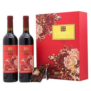 张裕红酒 张裕双支礼盒系列干红葡萄酒750ml装节日送礼 高端礼盒