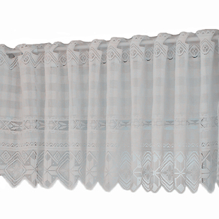 镂空网纱半帘短帘装饰隔断小窗户飘窗厨房短款成品窗帘纱帘咖啡帘