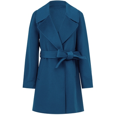 商场中长款毛呢外套曼德诗