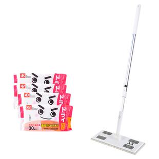 日本LEC一次性静电除尘纸懒人平板拖把家用一拖净免洗拖地干湿巾