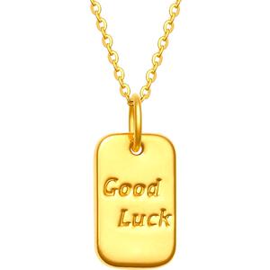 999足金巧克力方糖好运黄金吊坠 5G硬金转运珠金项链女锁骨链细款