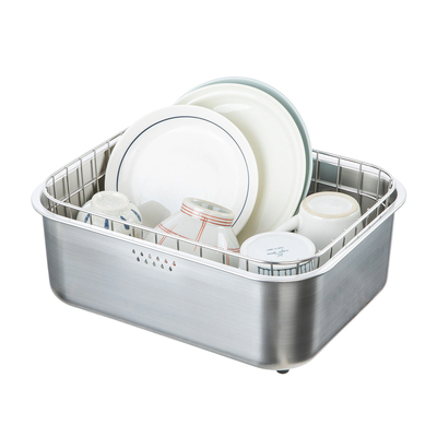 霜山304不锈钢水槽洗碗盆洗菜篮