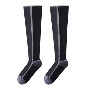 上森绿色网球袜压力袜小腿袜压缩袜运动跑步羽毛球骑行瑜伽长筒袜