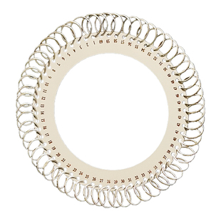 钥匙管理神器标签挂牌环形钥匙圈不锈钢80大号钥匙盘圆盘60钥匙牌