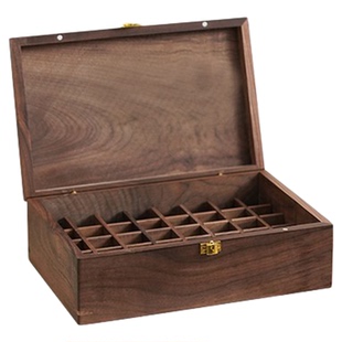 一纪书画落款印章收纳盒实木带锁多格印章盒私人玉石镌刻定制印章