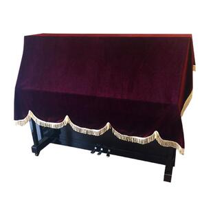 高档加厚金丝绒钢琴罩钢琴全罩半罩琴披盖布防尘罩套盖巾全披半披