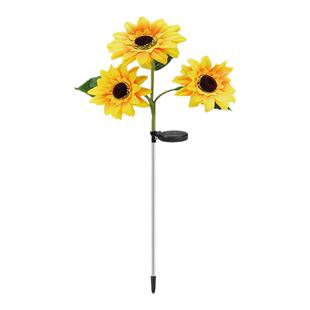 太阳能灯向日葵灯户外庭院别墅路灯阳台花园露台装饰地插草坪夜灯