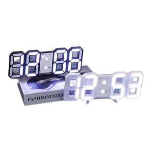 ins数字时钟LED电子时钟插电大数字闹钟温度日期显示挂墙摆放爆款