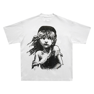 潮流短袖T恤vintage人物质感