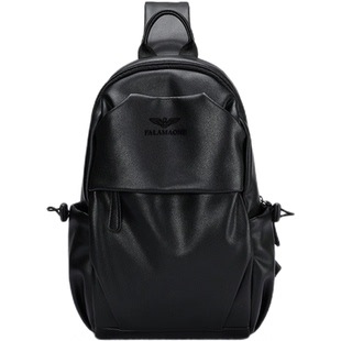 法莱阿玛尼【专柜正品】胸包男士时尚百搭斜挎包多功能单肩小背包