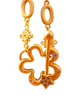 SUKEEW/酥可 「金梦花语」时尚花朵链条甜酷项链新中式精致锁骨链