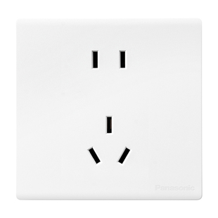 松下灵趣白色开关插座五孔二三插座家用墙壁一二三四开单双控开关