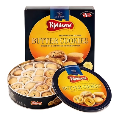 丹麦蓝罐曲奇饼干908g港版进口