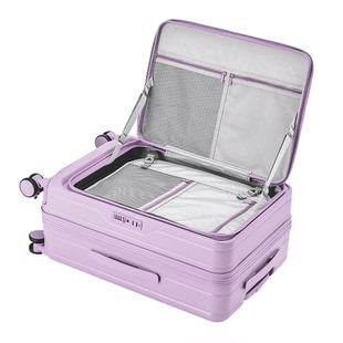 前开口行李箱女2025新款可扩展多功能拉杆箱20寸旅行箱登机皮箱男