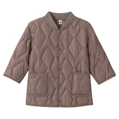 七分袖羽绒棉衣女短款