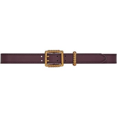 金属方扣女纯色细腰带